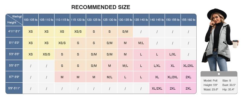 Women's Hooded Outwear Vest Lightweight Zipper Up Padded Gilet With Pockets