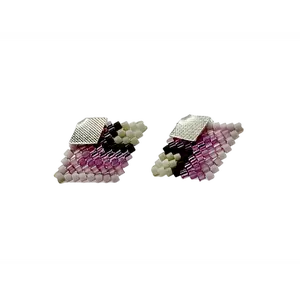 Prism Tile Stud Jewelry Earrings
