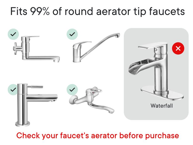 Qure Faucet Filter for Bathroom Sink Clearer Hydrated Skin Reduces Irritants Boosts Hydration Minimizes Breakouts & Irritation