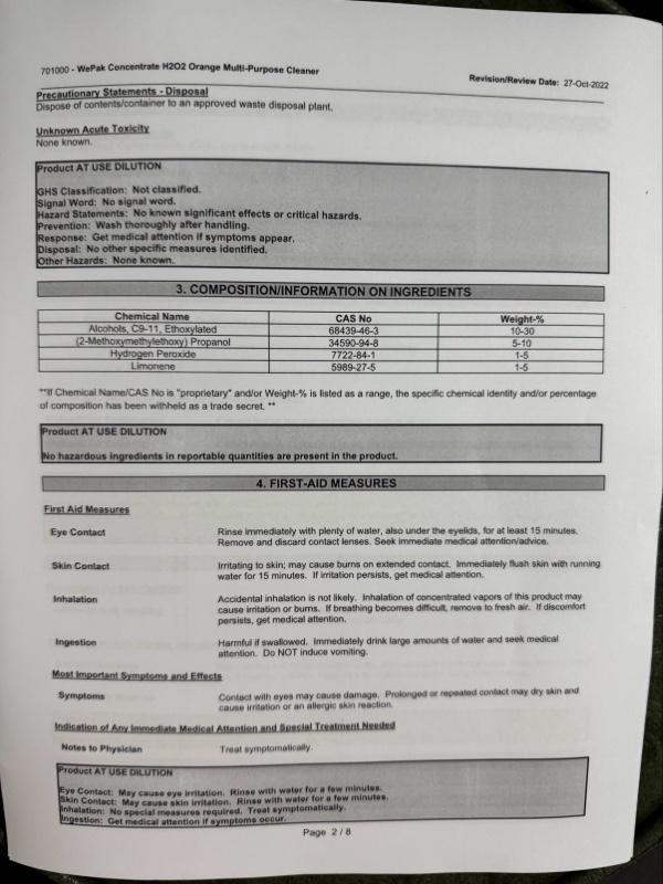 Pelican Brand Cajun Sparkle Concentrate All Purpose Cleaner 128 Fl Oz 1 Gallon Manufactured Since 1950