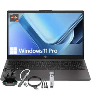 HP Business and Study Laptop 2026 Updated, 15.6" FHD, AMD Ryzen 7 7730U, Numeric Keypad, Webcam, Windows 11 Pro+ Copilot AI, WiFi 6& Bluetooth with 5-in-1 Accessory Kit Box