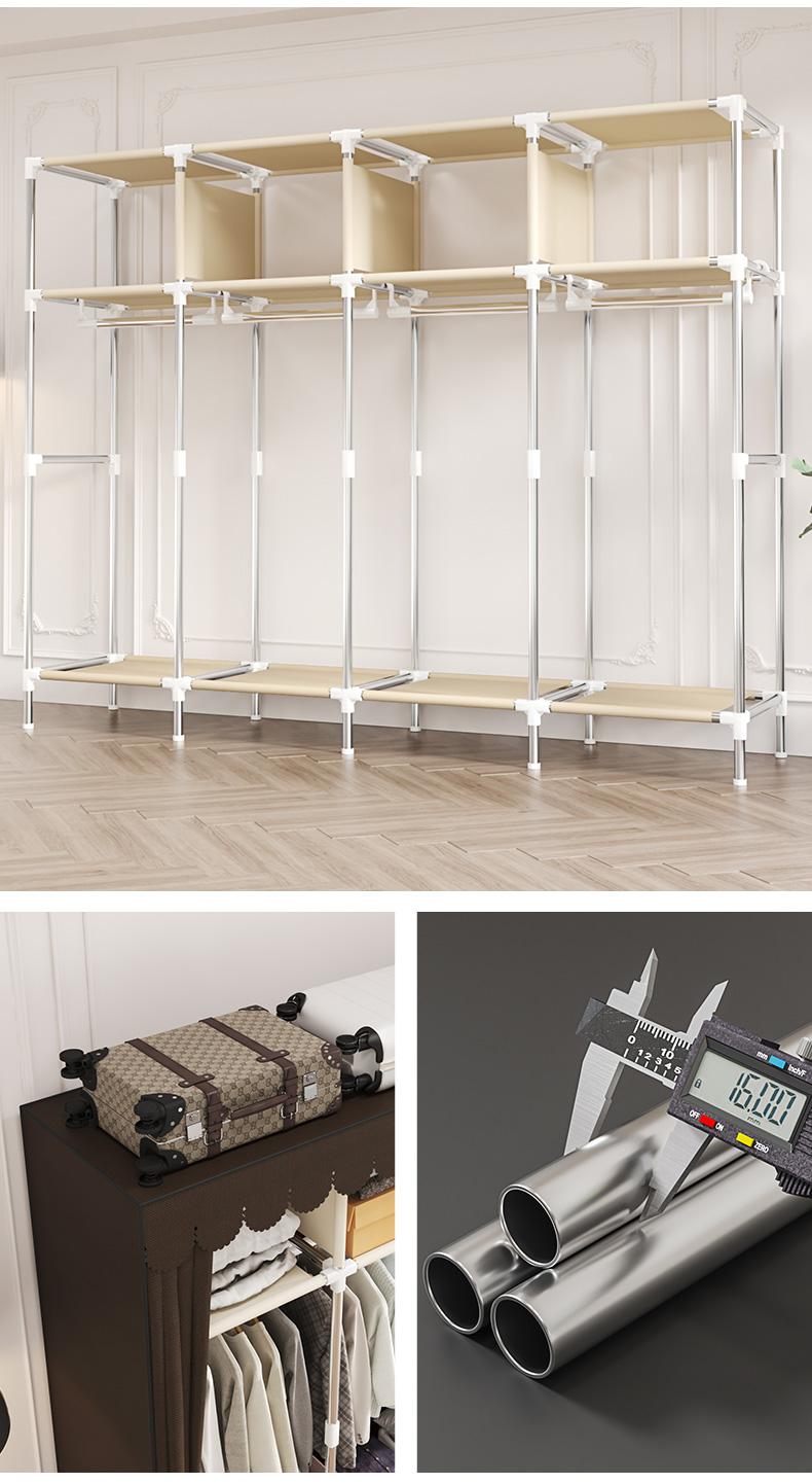 LEAIJIAFY Large Portable Armoire Wardrobe Closet with 4 Hanging Rods & Lockers Metal Storage Rack 16.7 in Wide for Clothes with Dust Cover metal garment rack Portable Magnetic Wardrobe Closet Organizer Portable Large Closet Organizer LEAIJIAFY Large Portable Armoire Wardrobe Closet with 4 Hanging Rods & Lockers Metal Storage Rack 16.7 in Wide for Clothes with Dust Cover metal garment rack Portable Magnetic Wardrobe Closet Organizer Portable Large Closet Organizer