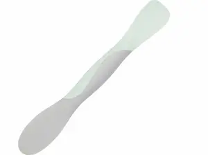 Scoop and Spread Large Dual End Silicone Sandwich Spreader Tool with Nylon Handle, BPA Free Dishwasher Safe Silicone and Nylon Tool for Spreading and Scooping, Blue Haze and Oyster Gray