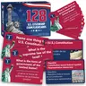 2027 U.S. Citizenship Test Flashcards (128 Bilingual English-Spanish Cards with Color-Coded Tabs), Compact Portable Civics Q&A Study Tools for Naturalization Exam, USCIS Interview Prep, ESL Learners Daily Review
