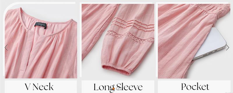 ZESICA Long Sleeve V Neck Mini Dresses for Women 2026 Spring High Waist Ruffle Pleated A Line Cocktail Party Short Dress