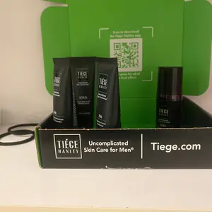 Tiege Hanley Skincare System (Levels 1-3) - Face Wash + Exfoliating Scrub + AM SPF Moisturizer + PM Night Cream + Eye Cream + Peptide Retinol Serum