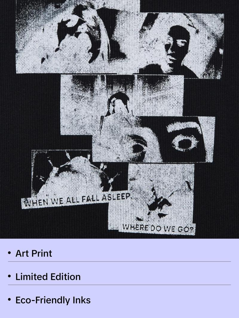 WHEN WE ALL FALL ASLEEP, WHERE DO WE GO? Anniversary Tank in Black