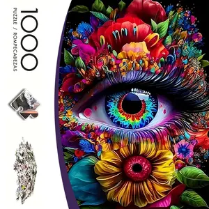 1000-Piece Puzzle - Extra Large Colorful World (19.7 X 27.6inch ) - A challenging puzzle for adults and families, made from non-toxic materials, ideal as a gift for birthdays/Christmas/holidays, suitable for home or office decoration - An engaging brain t