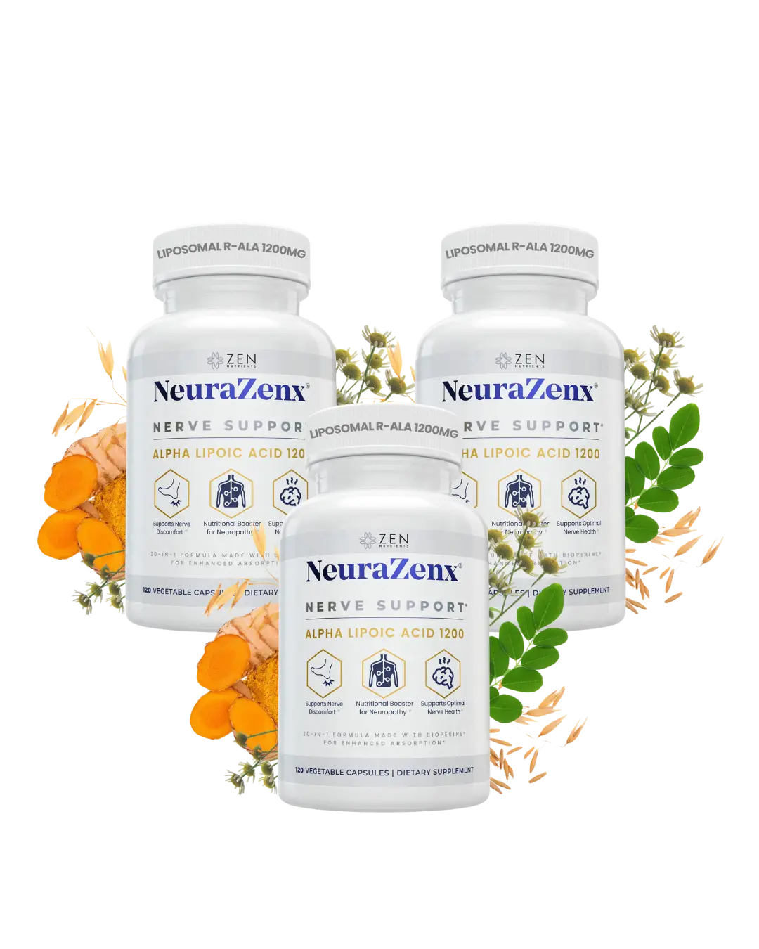Neurazenx Nerve Support & Peripheral Neuropathy Support Supplement (3-Pack)
