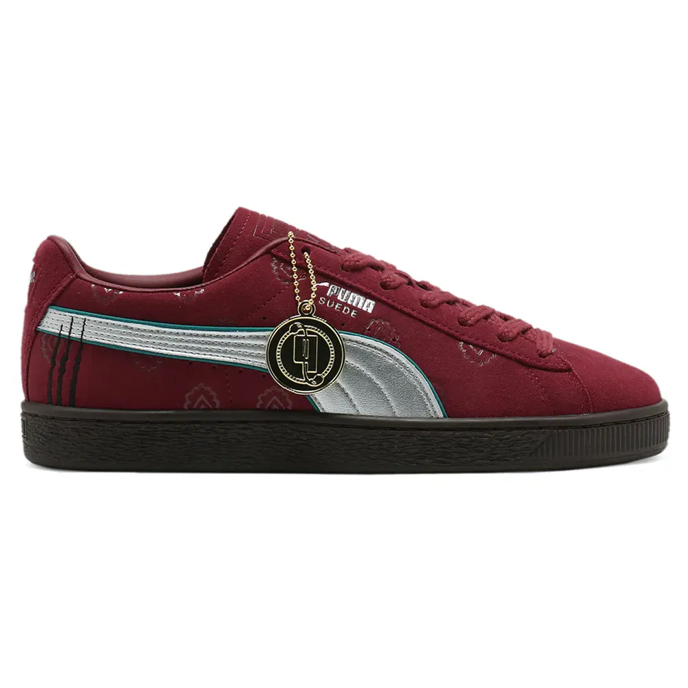 PUMA Mens X One Piece Suede Red Haired Shanks Lace Up Sneakers Shoes Casual - Red