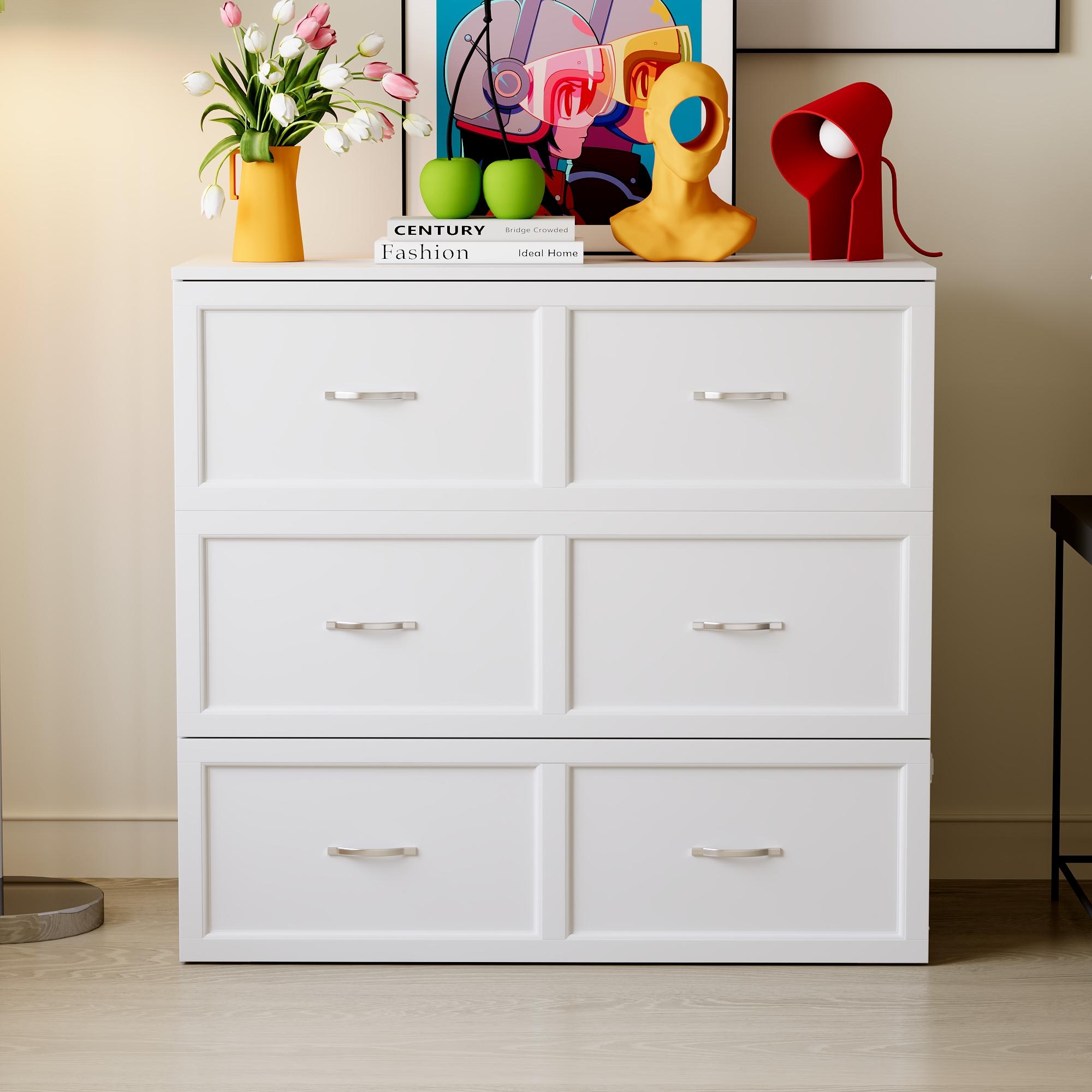 2-in-1 Twin Murphy Bed & Storage Cabinet - Built-In Charging Station, Foldable Space-Saving Design with Large Drawer for Bedroom Office