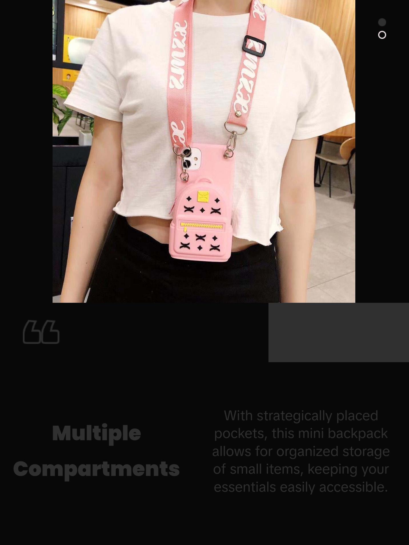 Case with mini backpack