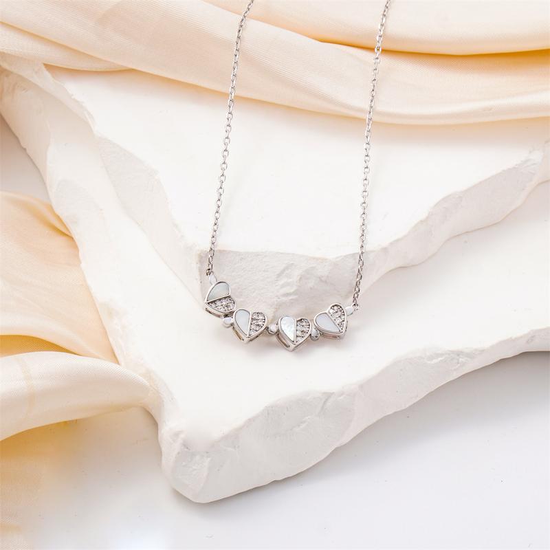 Moissanite 0.1ct Convertible Lucky Four-Leaf Clover Copper Pendant Necklace Wedding Engagement Anniversary Gift for Women Moissanite 0.1ct Convertible Lucky Four-Leaf Clover Copper Pendant Necklace Wedding Engagement Anniversary Gift for Women