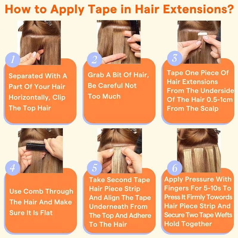 [Only $13.99 to take home today] Full Shine Tape in Hair Extensions Seamless Skin Weft Human Hair Extensions 20 Pcs 50 Gram for Women holidayhaul