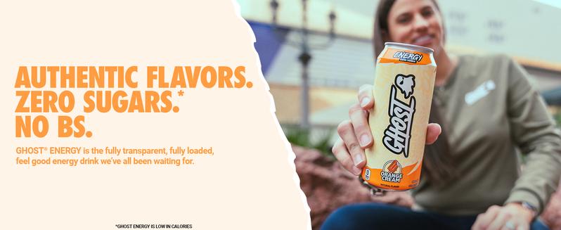 GHOST ENERGY DRINKS - 8.4 and 16oz Cans - Energy & Focus & No Artificial Colors - L-Carnitine & Taurine - Gluten-Free & Vegan GHOST ENERGY DRINKS - 8.4 and 16oz Cans - Energy & Focus & No Artificial Colors - L-Carnitine & Taurine - Gluten-Free & Vegan