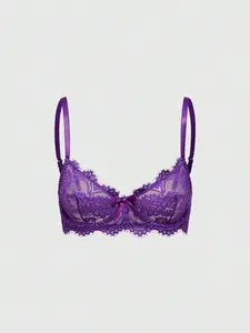 HOT CURVE Womens Gothic Floral Lace Bra | Underwire Triangle Cup Valentine Gift