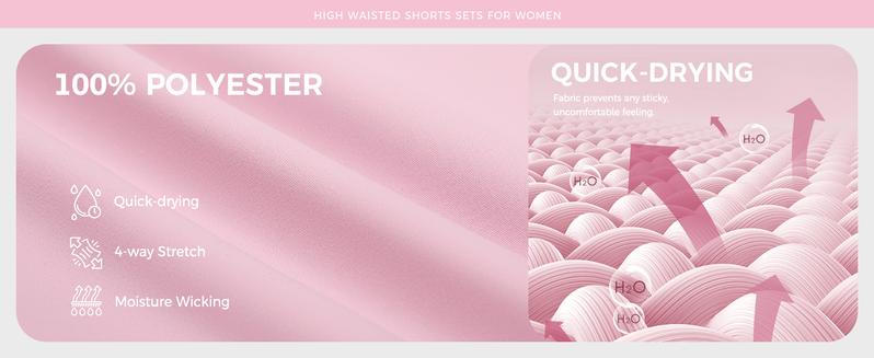 Fisoew Womens 2 Piece Outfits Long Sleeve V Neck Sweatshirt High Waist Running Shorts Sets Loose Fall Workout Tracksuits