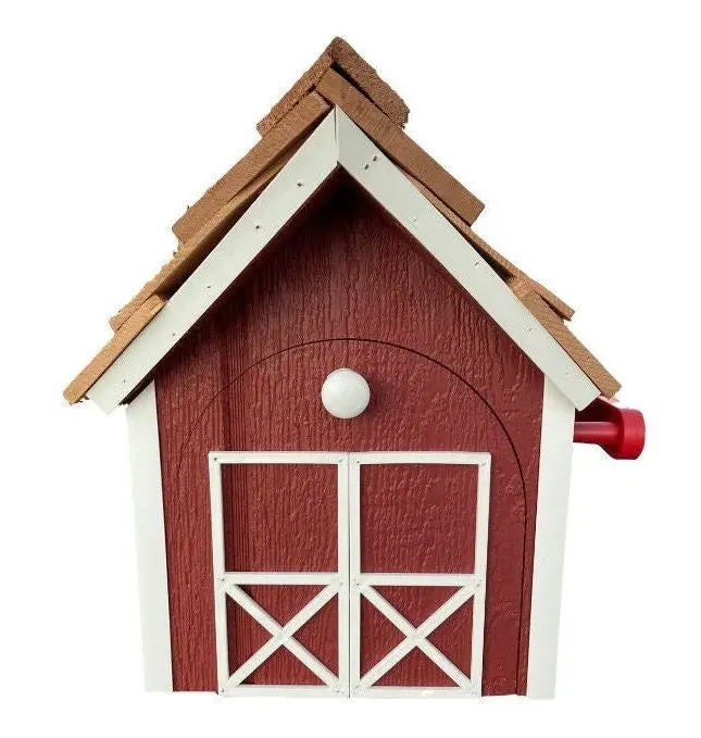Barn Mailbox | Rustic Wood Mailbox | Amish Wooden Mailbox