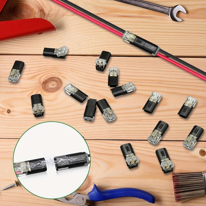Plug-And-Play LED Connectors, No Soldering Required, Dual Line Quick ...