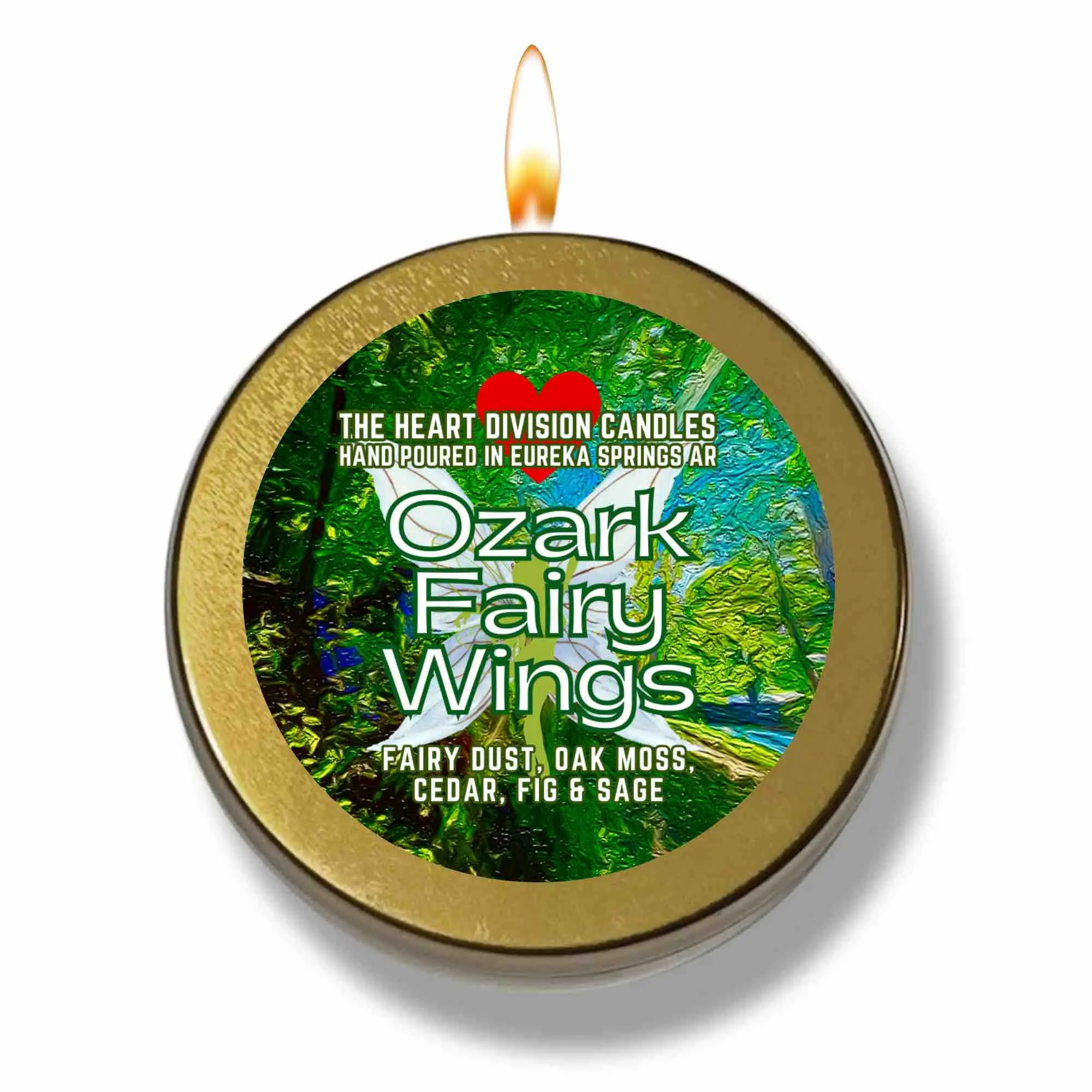 Ozark Fairy Wings -  Hand Poured Candle in Eureka Springs, AR