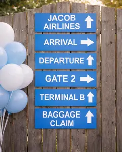 Airplane Party Signs, Airport Terminal Signs, Airplane Birthday Party, Airport Signs, Airplane Baby Shower, Airplane Decorations, Photo Prop