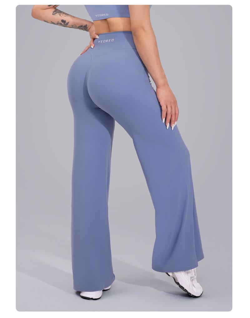 YEOREO Eddiy Leggings High-Waist Straight-Leg No Front Seam Buttery Soft Gym Yoga Pants for Women Fitness Tights