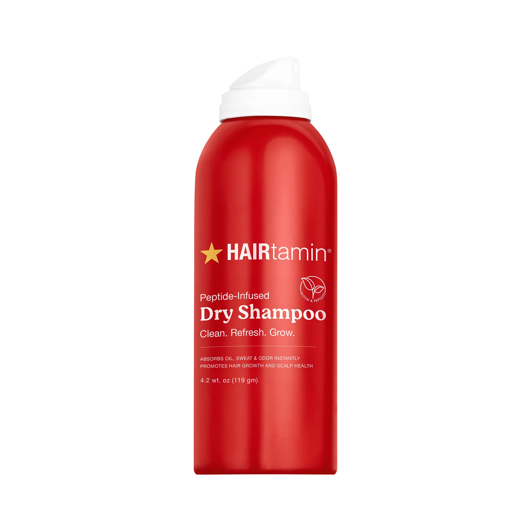 HAIRtamin Peptide Dry Shampoo – Lightweight Haircare Cleanser for Scalp Health, Odor Control, Nourishing Volume & Comfort with Procapil