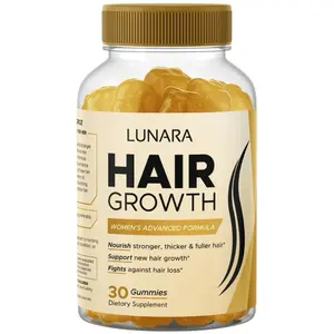 Lunara Hair Growth Collagen Gummies + Vitamins + Biotin | Advanced Women’s Supplement