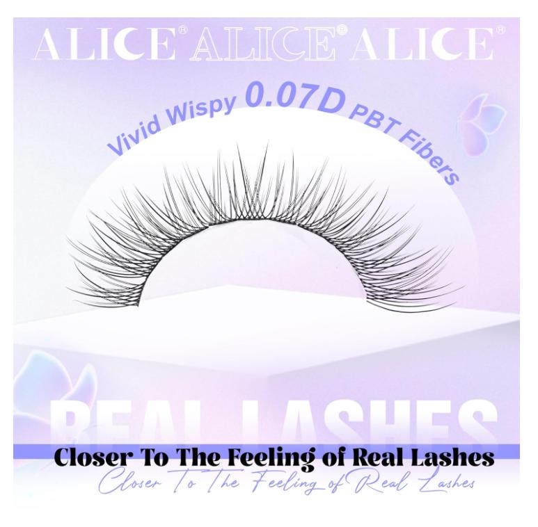 Natural Lash Clusters Wispy Lash Extensions Short 10-14mm DIY Cluster Eyelash Extension C-Curly 280pcs Soft Thin Band Individual Lashes by ALICE