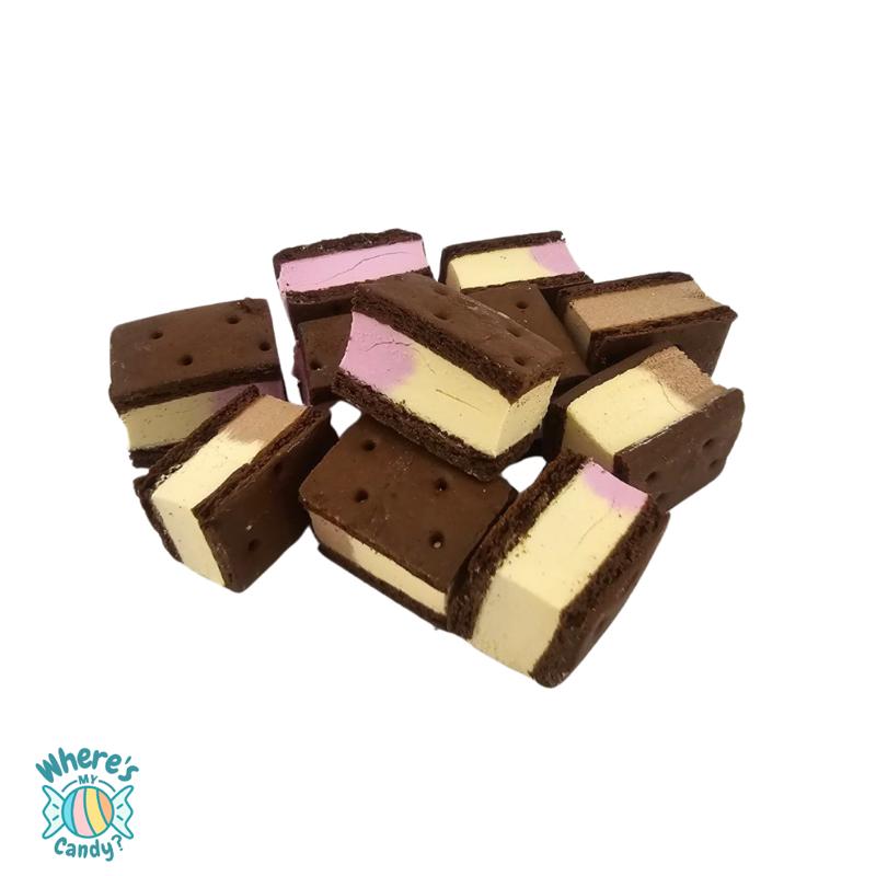 Freeze Dried NEAPOLITAN Ice Cream Sandwich Bites - TikTok Viral - Crunchy Ice Cream - Astronaut Candy