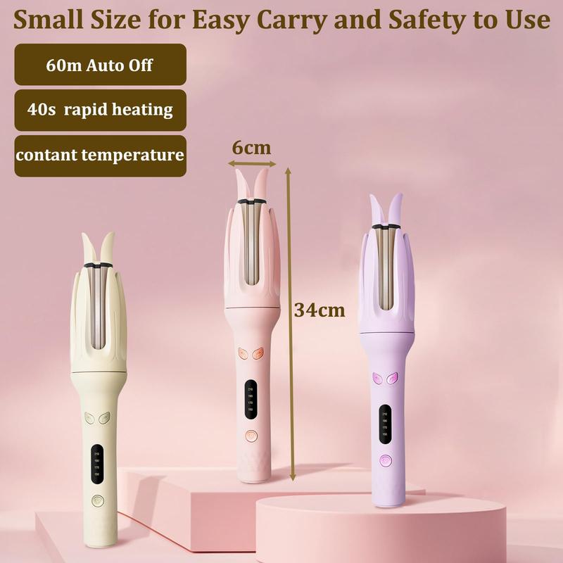 Fully automatic curling stick lazy curling tool electric rotary curler large curling without damaging hair 28mm Comfort Hair Curler,Negative Ion Automatic Hair Hair Curl Wand,Hair Styling Tools for Home,gifts for friend