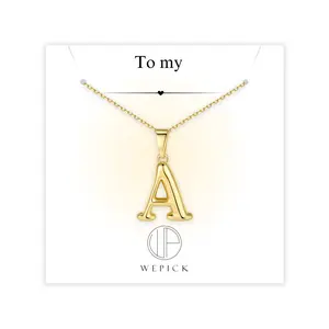 Bubble Letter Necklace for Women,18K Gold Plated Charm Initial Necklaces Dainty Custom Name A-Z Personalized Pendent Necklace Jewelry