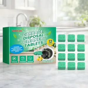 Kitchen Food Waste Disposer Cleaner Tablets Sink Pipe Deodorizer Descaling Block For Home