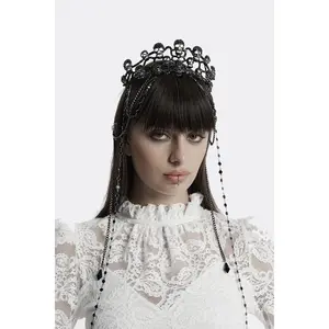 Queen of the Dead Black Skull Crown [Black]