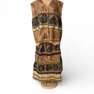 San Lazaro Asoyi Clothing – Traditional Santeria Dress Set, Camino de Asoyi Spiritual Garment, Babalú Ayé Religious Outfit, Afro-Cuban Ceremonial Clothing Womenswear