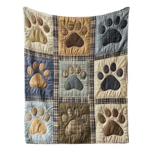 This soft and comfortable flannel dog blanket is an ideal choice for home, office, school, or travel relaxation, and also makes a great gift.