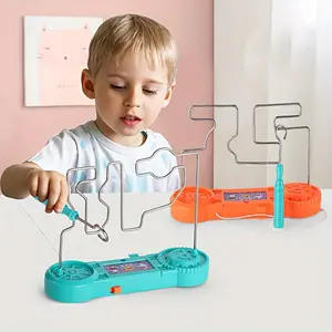 Simple/Difficult Electric Shock Maze Game for Children, an Educational Electric Touch Maze Game for Parties, an Interactive Competition Toy for Parent-Child Bonding, a Leisure Toy for Kids, And a Creative Practice Toy for Children.