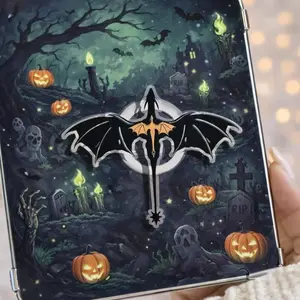 MagSafe Gothic Bat Dragon, Magnetic Phone Holder Dark Fantasy Magnetic Phone Stand, Spooky Gothic Aesthetic Gift, Kindle Popgrip sticky Baby mount Library Card Grip Flower-Shaped Multi-Functional Universal Car accessories