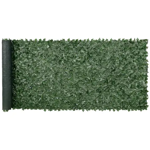 VEVOR Artificial Ivy Privacy Fence, 59x158in Green Wall Screen with Mesh Backing, Strengthened Joints, Rolled Pack, Blocks Views, Natural Look & Elegant Ivy Wall Styling for Outdoor Garden, Balcony