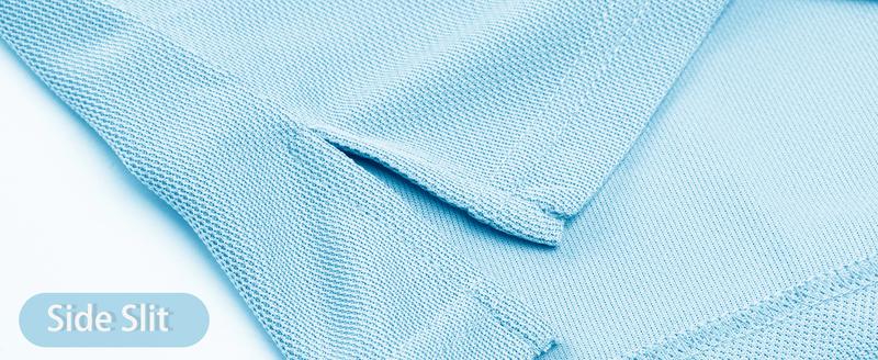 MAGCOMSEN Men's Polo Shirts 3 Button Quick Dry Performance Long Sleeve Tactical Shirts Pique Jersey Golf Shirt Classic Comfy FallFreshness Outdoorfun