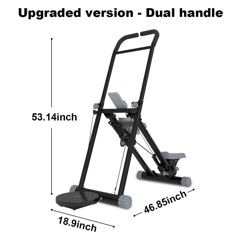 OVER SELF Vertical Climber Exercise Stair Stepper with Handlebar for Full-Body Workout Compact Cardio Climber Exercise Machine Vertical Climber for Home Gym Full Body Workout 220lbs Weight Capacity