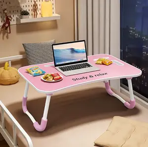 Portable Foldable Laptop Bed Table with 3 USB Ports, Storage Drawer & Cup Holder – Multifunctional Desk Tray for Eating, Reading & Working