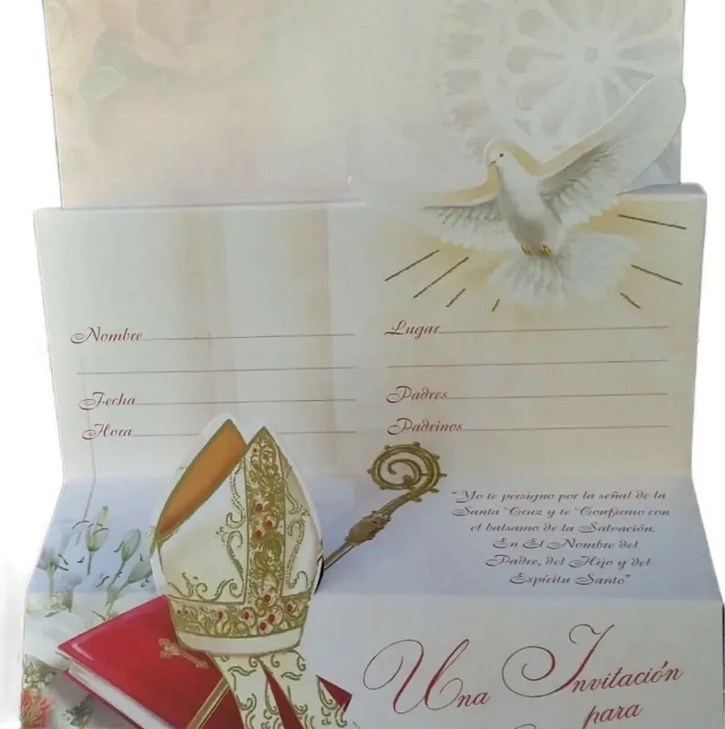 24pcs Confirmation Greeting Cards - Office Stationery Invitations for Girls, Boys, Special Occasions