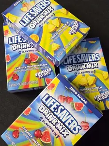 Single Serve Water Drink Mix Packets || LifeSavers Brand || Sugar Free || Drink Flavor Powder || Singles To Go