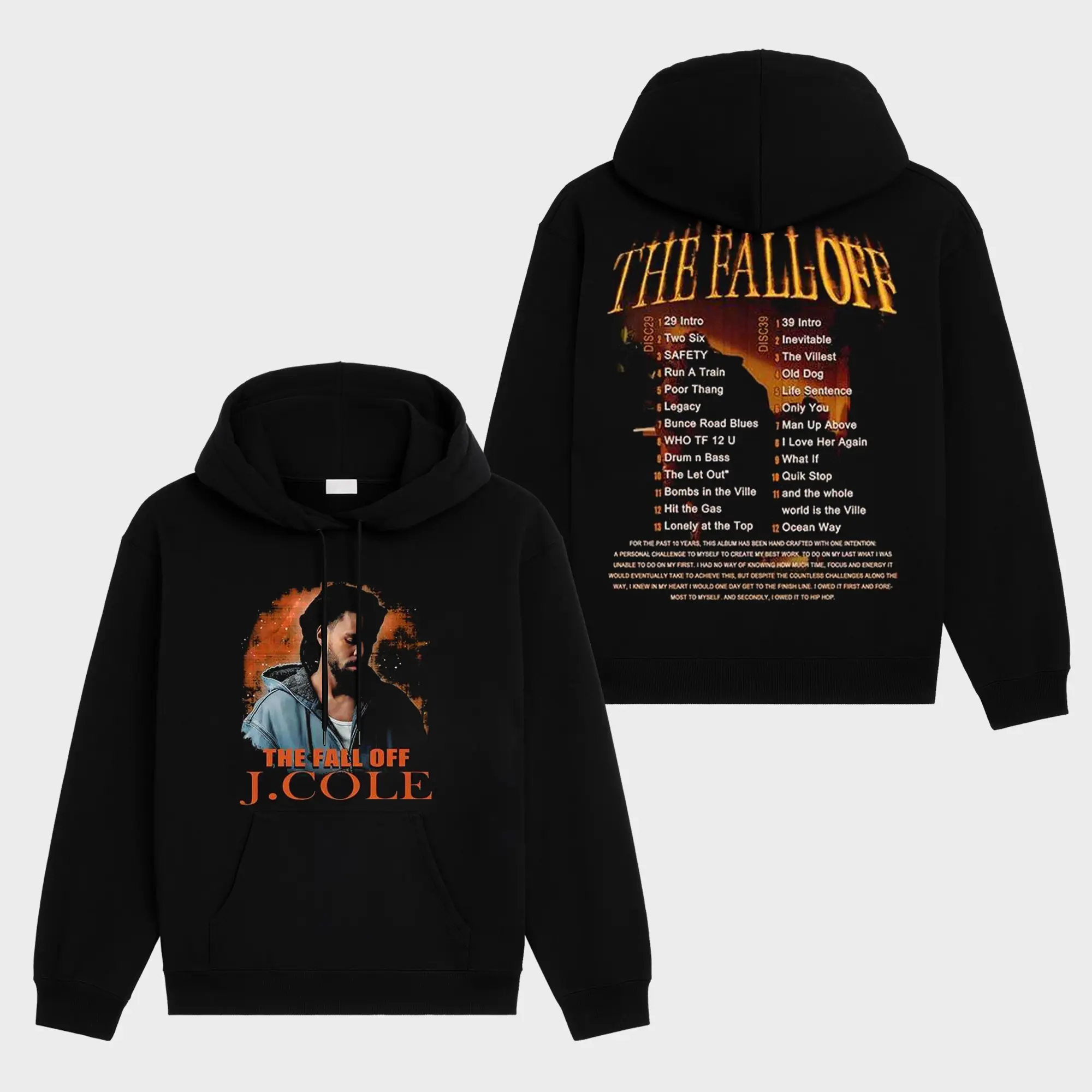 jcole クッション　ヒップホップ The Fall-Off - J. Cole 2026 Graphic V2 Premium Cotton Soft Hoodie