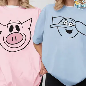 The Pigeon and Elephant Shirt, Pigeon Teachers Group Costume Shirt, Halloween Teacher Costume Tees, Funny Children Book Characters Costume 7