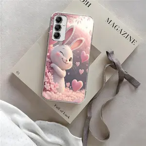 Cute Easter Bunny Case – Funny Rabbit Butt & Pink Heart Aesthetic Cover for Galaxy A14 5G (Model 975)