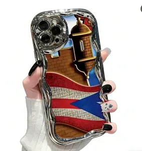 Puerto Rico Island Pride Element-Design Phone Case, Suitable For IPhone Models 16, 15, 14 Pro Max, 13, 12, 11, XR, XS Plus Phone Cases, Made Of TPU Silicone Material, Providing Shock And Drop Protection, With Drop Protection Function, And Has A Very Good