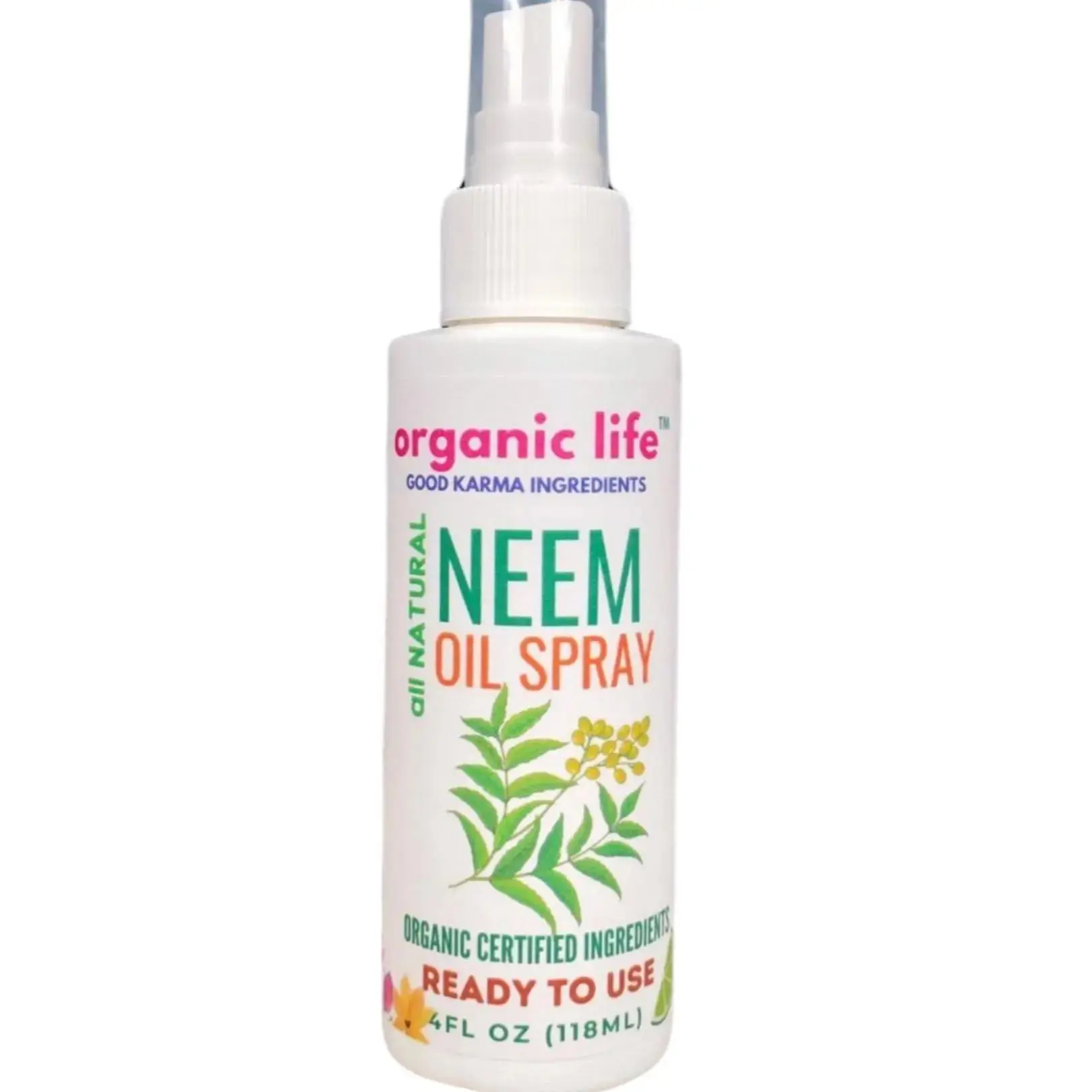 Organic Life Neem Oil Spray for Hair and Skin - Natural Haircare with Lavender & Soapberry for Soothing, Moisturizing, and Nourishing Treatment