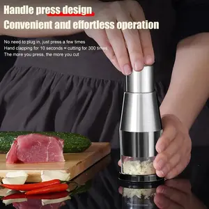 Manual Garlic Chopper, Garlic Crusher, Pressing Handheld Food Chopper, Vegetable Cooking Crusher, Home Kitchen Accessories, Vegetable Chopper Tool